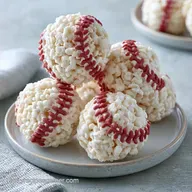 Baseball Rice Krispies Treats in 15 Min