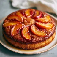 Brown Sugar Peach Cake for 10 Servings