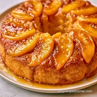 Caramelized Peach Cake with Brown Sugar