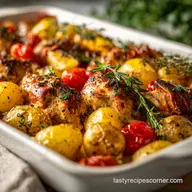 Chicken with Potato Baked: Crispy & Tender