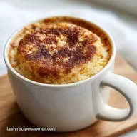 Coffee Cake in a Mug with Cinnamon