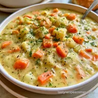 Creamy Potato Soup Recipe for 4 Servings