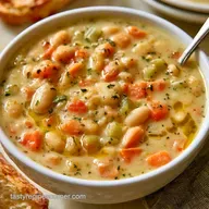 Creamy White Bean Soup for 4 Servings
