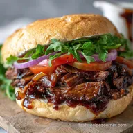 Crock Pot Brisket Sandwich Recipe: Slow Cooker Shredded Beef Sandwich