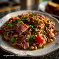 Crock Pot Hoppin John with Smoked Ham: Smoky Flavor