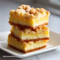 Vanilla Custard Crinkle Cake Squares with Whole Milk