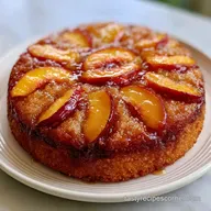 Fresh Peach Cake for 8 Servings