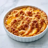 Fresh Peach Dump Cake for 8 Servings