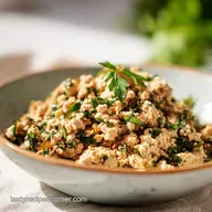 Ground Chicken Recipe with Garlic and Herbs in 20 Minutes