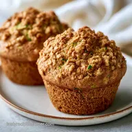 Zucchini Muffins with Rolled Oats