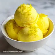 Homemade Lemon Sorbet: Velvety and Refreshing