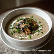 Homemade Keto Cream Of Mushroom Soup for 4 Servings