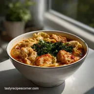 Kimchi and Dumpling Noodle Soup: Velvety Broth in 30 Mins