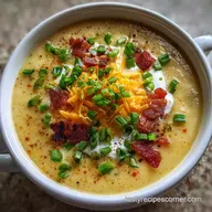 Loaded Potato Soup: Crispy Bacon & Gold Potatoes