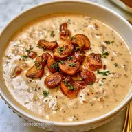 Mushroom Creamy Soup Recipe for 6
