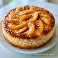 Nobake Peaches and Cream Cake for 16
