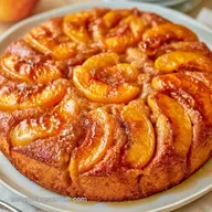 One Bowl Peach Cake for 8 Slices