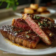 Sirloin Steak: Pan-Seared with Garlic-Herb Butter Baste