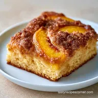 Peach Coffee Cake for 9 Servings