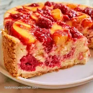 Peach Melba Ice Cream Cake: Make-Ahead