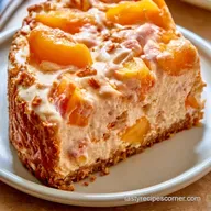 Peach Pretzel Ice Cream Cake for 12