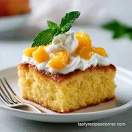 Peaches and Cream Cake for 10 Servings