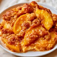 Peaches and Cream Dump Cake in 50 Minutes