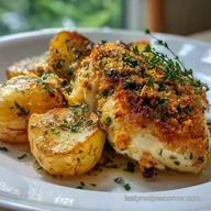 Bake Potatoes and Chicken: Garlic Parm Sheet Pan Recipe