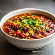 Simple Taco Soup with Ground Beef in 30 Minutes