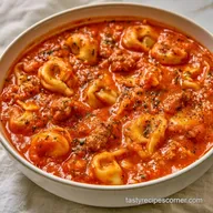 Creamy Spicy Sausage Tortellini Soup
