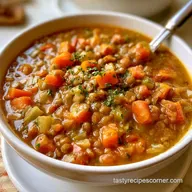 Vegetable Lentil Soup in 40 Minutes