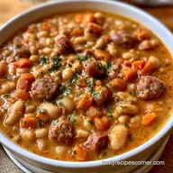 White Bean Soup with Sausage: One-Pot