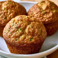 Zucchini Banana Muffins with Coconut Oil