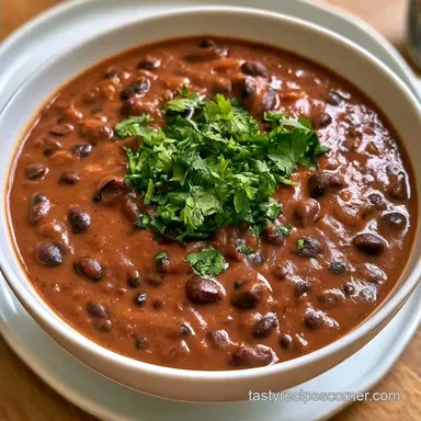 20Minute Black Bean Soup for 8 Servings