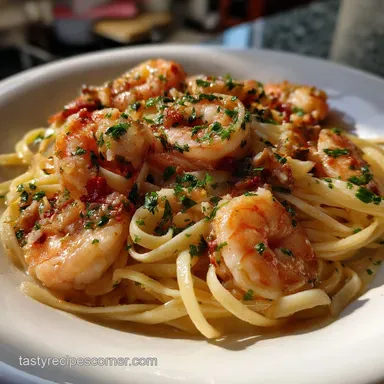 Creamy Shrimp Pasta: Perfect 30-Minute Linguine Recipe Recipe Card