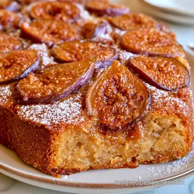 Almond Fig Cake in 50 Minutes Recipe Card