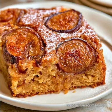 Almond Fig Cake in 50 Minutes