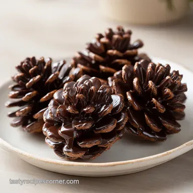 Pinecone Cookies for 24 Servings Recipe Card