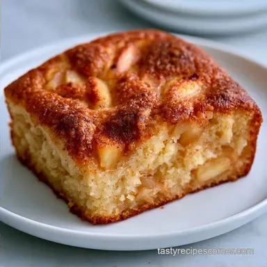 Apple Cinnamon Snack Cake in 50 Minutes