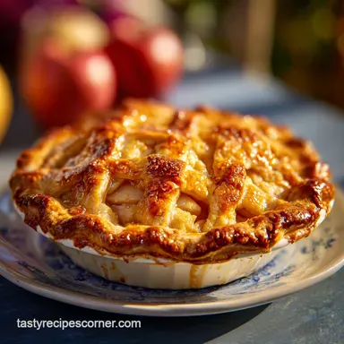Apple Pie Pies for 8 Servings: Buttery Crust Recipe Card