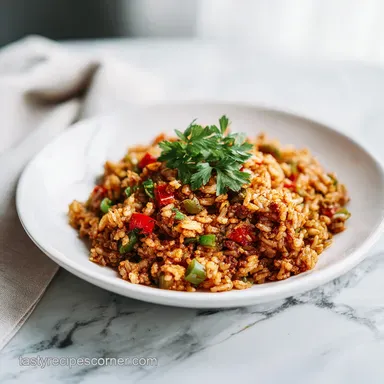 Authentic Louisiana Dirty Rice Recipe for 7 Servings