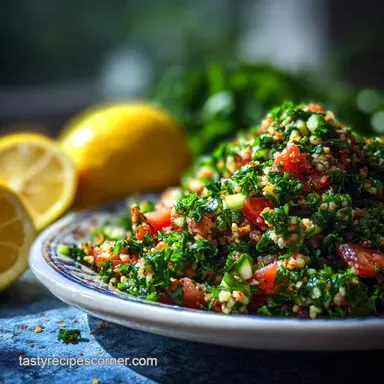 Tabbouleh Recipe: Authentic Lebanese Salad in 20 Minutes Recipe Card