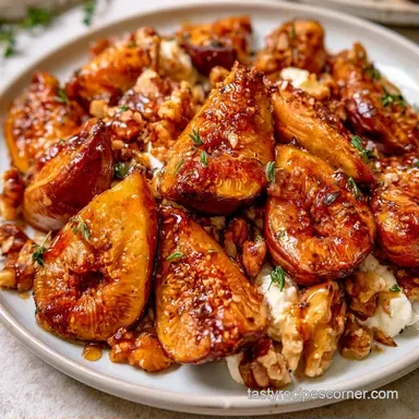 Baked Figs with Goat Cheese in 20 Min Recipe Card