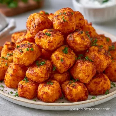 Crispy Baked Sweet Potato Tots Recipe Card