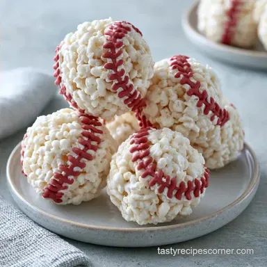 Baseball Rice Krispies Treats in 15 Min