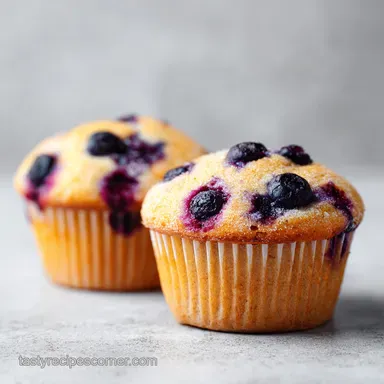 Blueberry Almond Flour Muffin with Yogurt Recipe Card