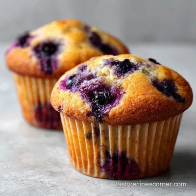 Blueberry Almond Flour Muffin with Yogurt