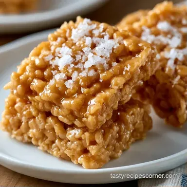 Brown Butter Krispie Treats in 15 Minutes Recipe Card
