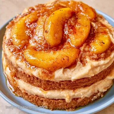 Brown Sugar Peach Layer Cake for 14