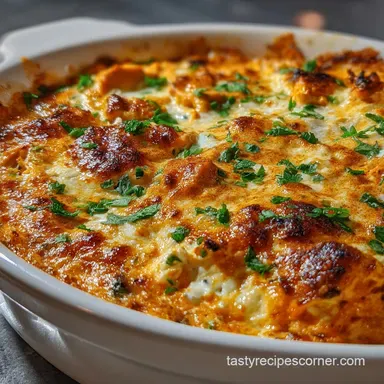 Buffalo Chicken Dip: Creamy & Tangy Appetizer Recipe Card